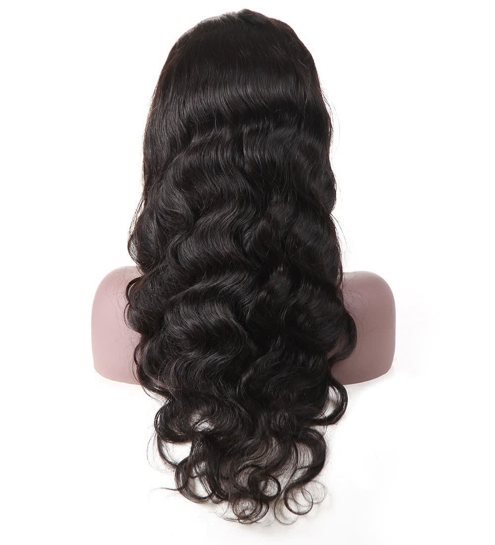 Human Hair Natural loose wave 13x4 HD full lace front wig