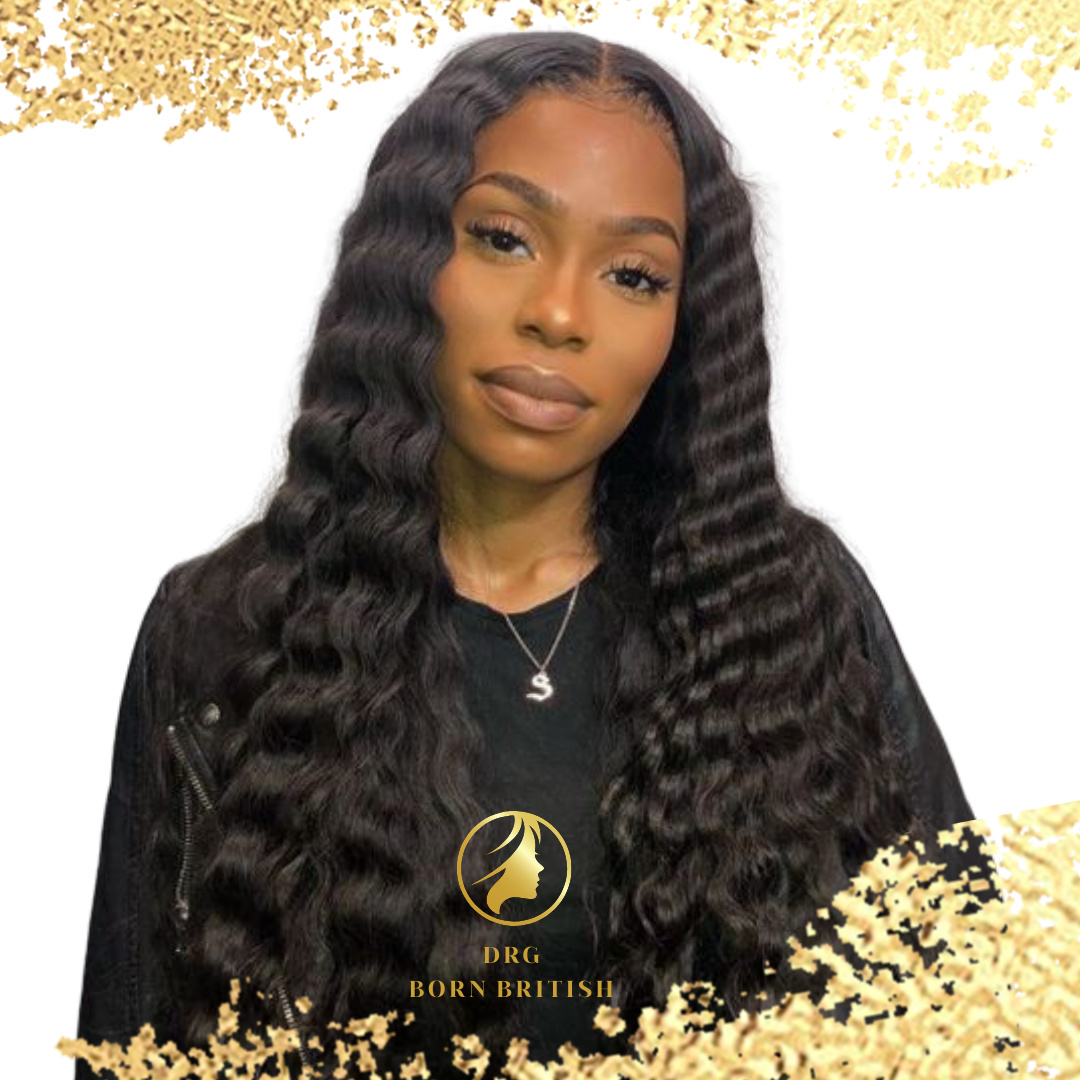 HD- 13x4 Lace Front Human Hair Deep Wave Wig