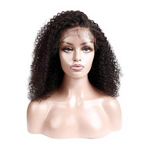 Human Hair 13x4 Big Lace Full Front Deep Curly Wig