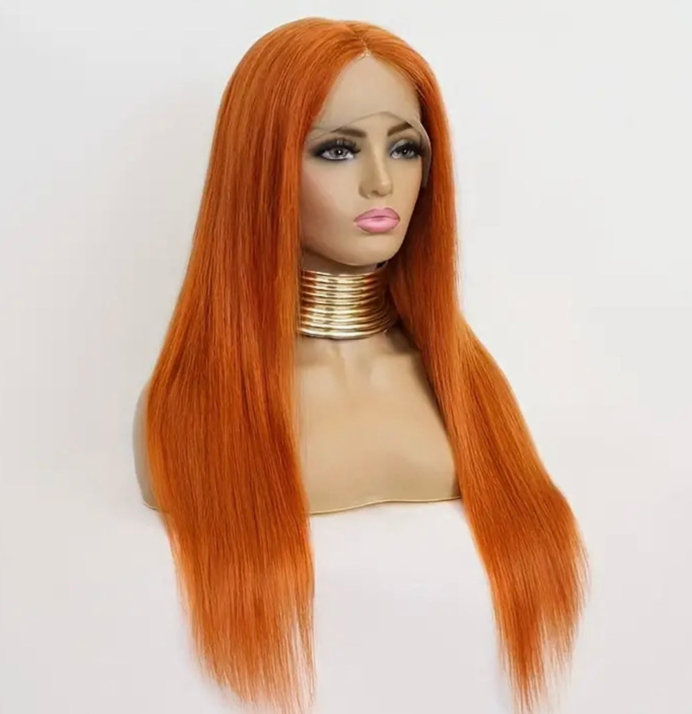 HD- Straight Ginger 13x4 Lace Frontal