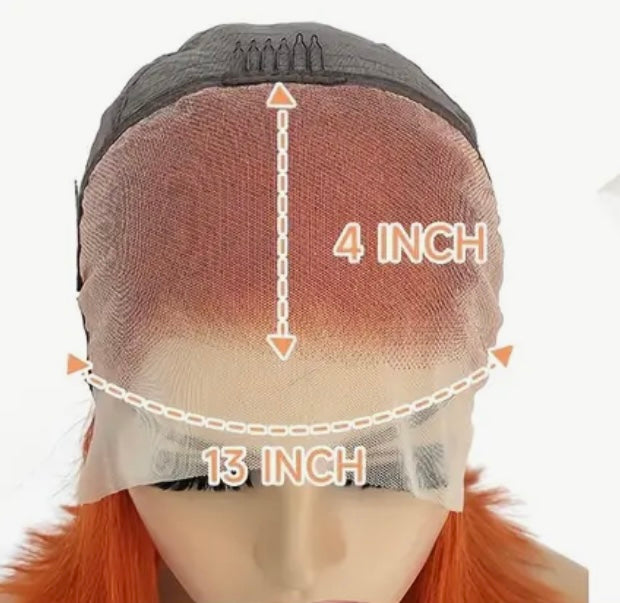 HD- Straight Ginger 13x4 Lace Frontal