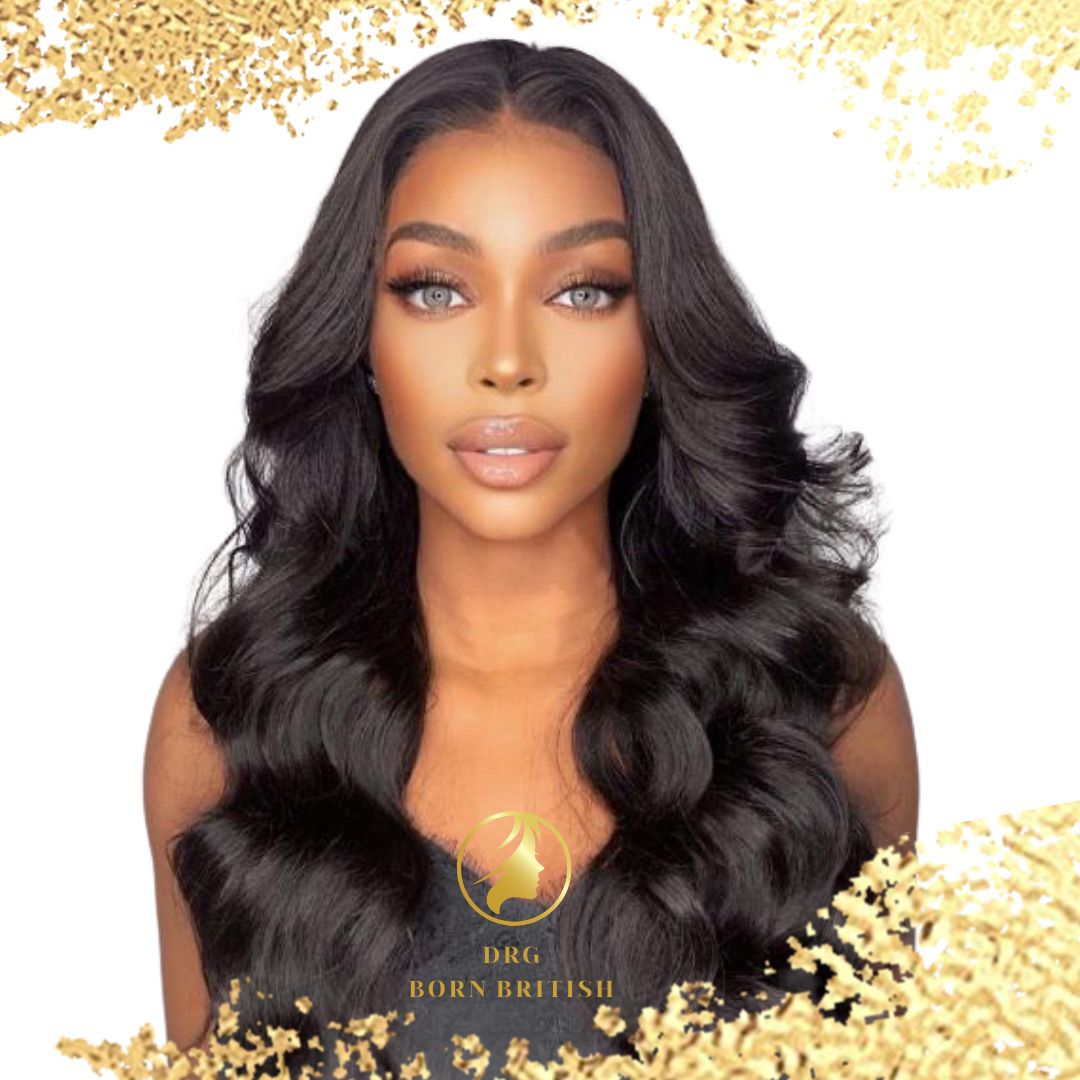 Human Hair Natural loose wave 13x4 HD full lace front wig