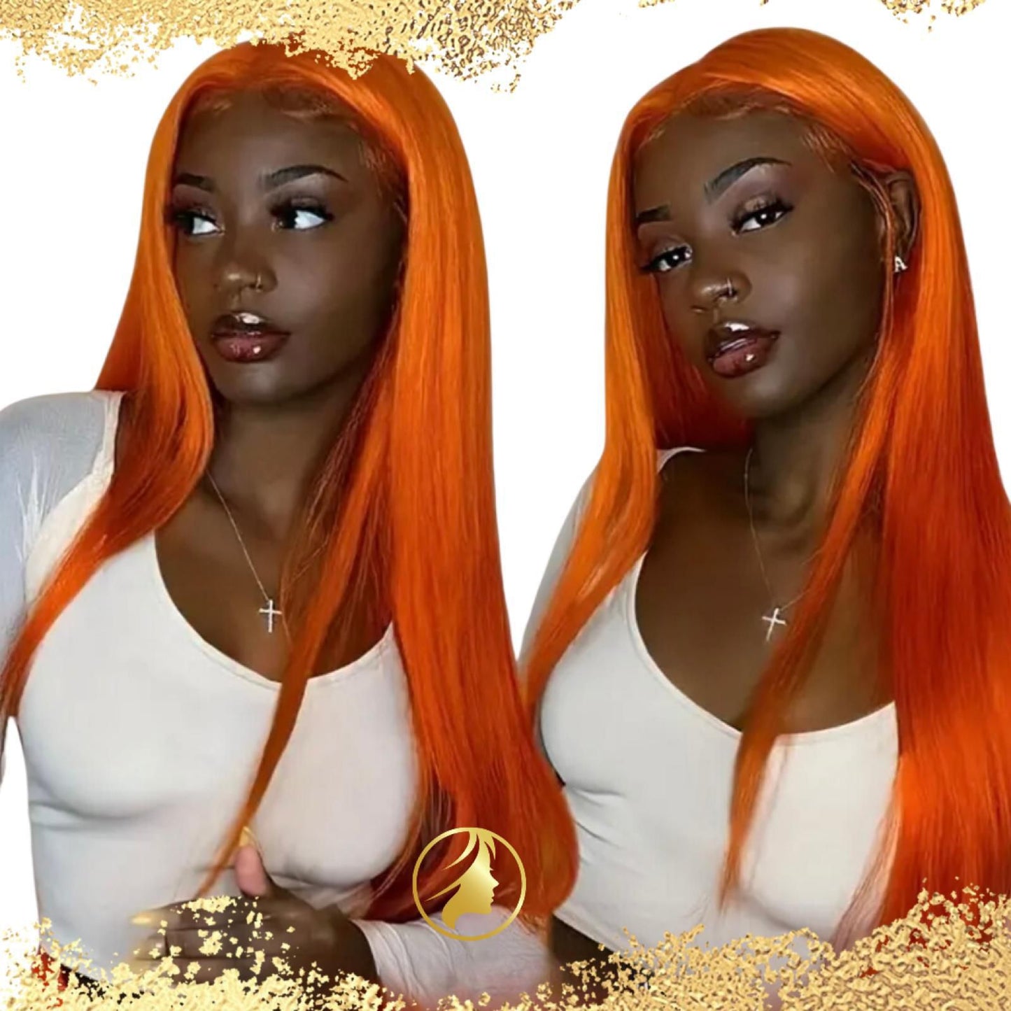 HD- Straight Ginger 13x4 Lace Frontal