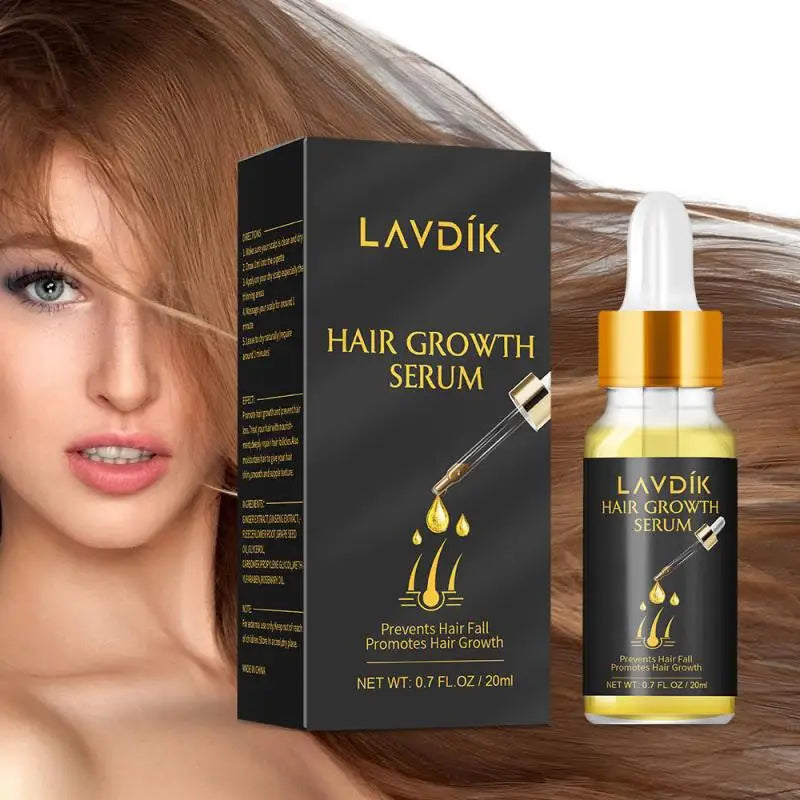 LAVDIK Ginger Fast Hair Growth Serum Essential Oil Anti Preventing Hair Lose Liquid Damaged Hair Repair Growing Dropship TSLM1